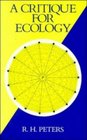 A Critique for Ecology