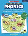 Read Sort  Write Phonics Fun Reproducible Activities With Writing Pages That Build Essential Skills