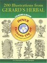 200 Illustrations from Gerard's Herbal CDROM and Book