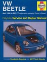 VW Beetle  Service and Repair Manual