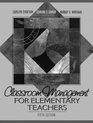 Classroom Management for Elementary Teachers