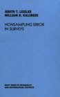 Nonsampling Error in Surveys