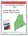 Hiking and Biking Map of Acadia National Park  Mt Desert Island Discover Acadia National Park Map