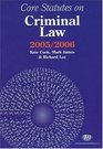 Core Statutes on Criminal Law 200506