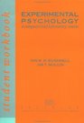 Experimental Psychology A Computer Lab Course Workbook