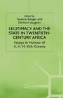 Legitimacy and the State in Twentiethcentury Africa