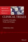Methods and Applications of Statistics in Clinical Trials Volume 1 and Volume 2 Concepts Principles Trials and Designs