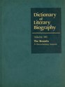 Dictionary of Literary Biography The Brontes ADocumentary Volume