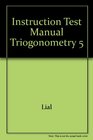 Instruction Test Manual Triogonometry 5