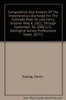 Computation And Analysis Of The Instantaneousdischarge For The Colorado River At Lees Ferry Arizona May 8 1921 Through September 30 2000