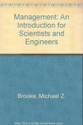 Management An Introduction for Scientists and Engineers