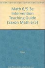 Math 6/5 3e Intervention Teaching Guide
