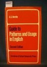 Guide to Patterns and Usage in English