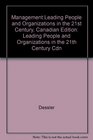 ManagementLeading People and Organizations in the 21st Century Canadian Edition Leading People and Organizations in the 21th Century Cdn