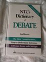 Ntc's Dictionary of Debate