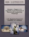 Morgan v Eggers US Supreme Court Transcript of Record with Supporting Pleadings