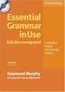 Essential Grammar in Use Spanish Edition with CDROM