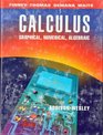 Calculus Graphical Numerical Algebraic  Single Variable Version