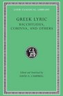 Greek Lyric Volume IV Bacchylides Corinna and Others