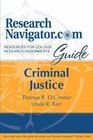 Criminal Justice ResearchNavigatorcom Guide