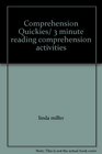 Comprehension Quickies/ 3 minute reading comprehension activities