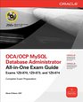 OCA/OCP MySQL Database Administrator AllInOne Exam Guide