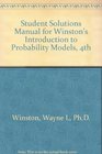 Student Solutions Manual for Winston's Introduction to Probability Models 4th