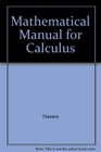 Mathematical Manual for Calculus