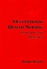 Occupational Health Nursing Concepts and Practice