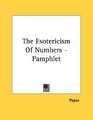 The Esotericism Of Numbers  Pamphlet
