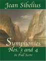 Symphonies Nos 3 and 4 in Full Score