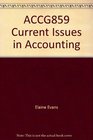 ACCG859 Current Issues in Accounting