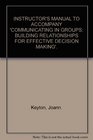 Communicating in Groups Building Relationships for Effective Decision Making