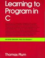 Learning to Program in C