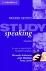 Study Speaking Cassette A Course in Spoken English for Academic Purposes