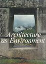 The Grand Tour Architecture As Environment