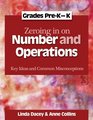 Zeroing In on Number and Operations PreKK Key Ideas and Common Misconceptions Grades PreKK