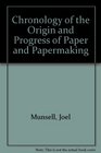 CHRONOLOGY ORIGIN PROGRES (Nineteenth-century book arts and printing history)
