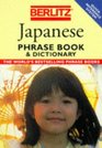 Berlitz Japanese Phrase Book  Dictionary