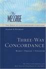 The Message Threeway Concordance Word  Phrase Synonym