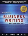 Business Writing  What Works What Won't
