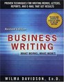 Business Writing : What Works, What Won't