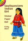 Southwestern Indian Girl Sticker Paper Doll