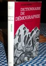 Dictionnaire de demographie