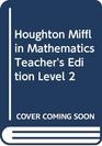 Houghton Mifflin Mathematics Level 2 Teacher's Edition Volume 1