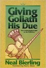 Giving Goliath His Due New Archaeological Light on the Philistines