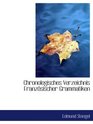 Chronologisches Verzeichnis Franzsischer Grammatiken