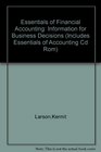 Essentials of Financial Accounting Information for Business Decisions