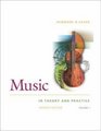 Music in Theory and Practice Vol 1 w/ Anthology CD