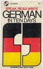 Speak Read Write German in Ten Days